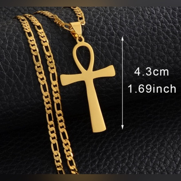 Gold ankh necklace - Picture 2 of 3